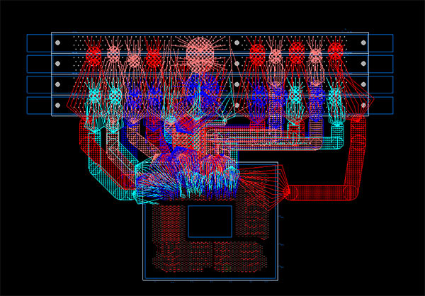 Image visualization of DDR3 interface hierarchical route planning