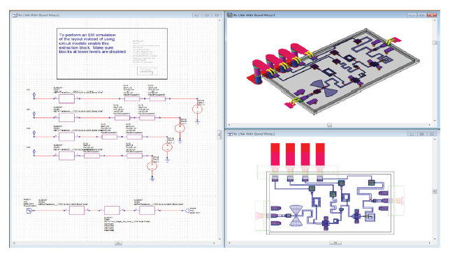 The schematic, layout, and 3D layout have been combined into the model