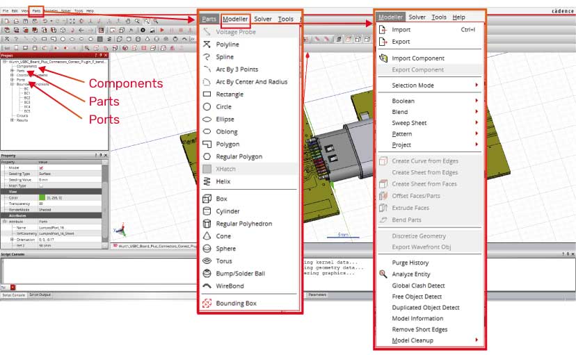 Clarity 3D workbench interface