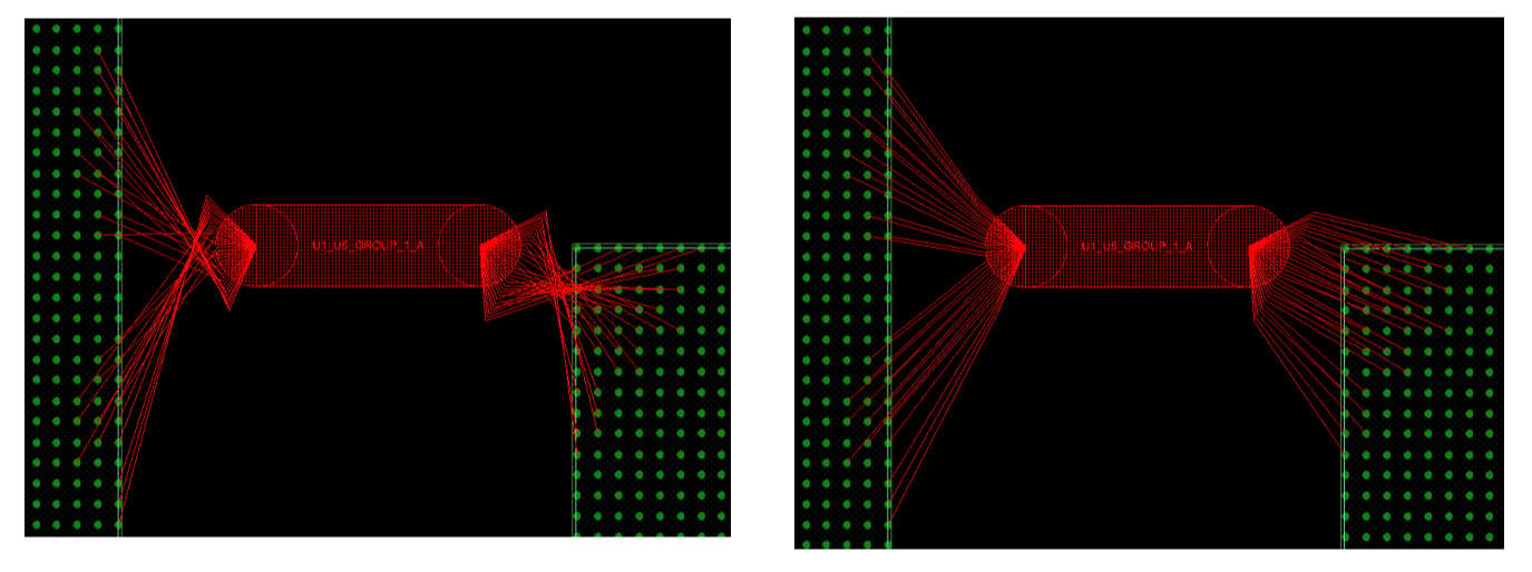 Optimizing FPGA pin assignments through route planning mode – before and after