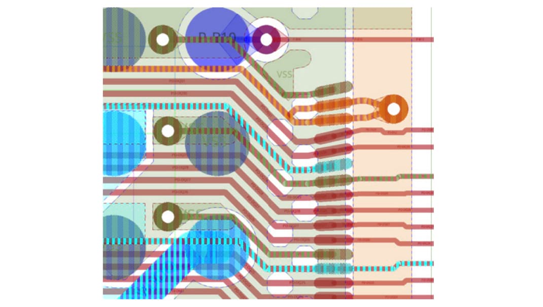 Figure 5: Constraint-driven interactive, auto-interactive, and full auto-routing tools are included that support orthogonal, 45s, and any-angle routing