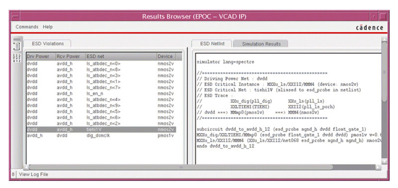 Figure 7: Results Browser