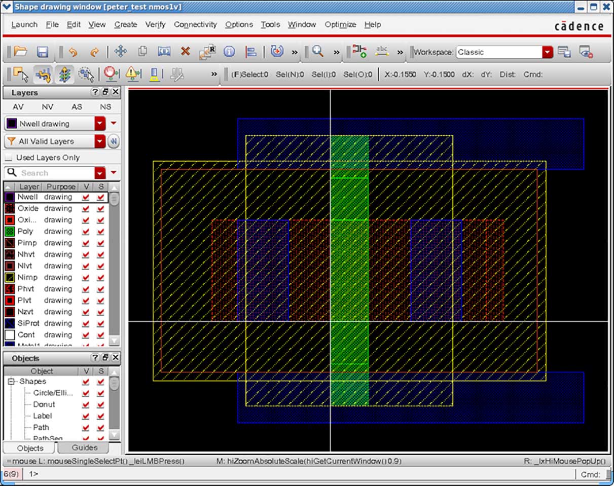 Figure 1: PCell drawing window