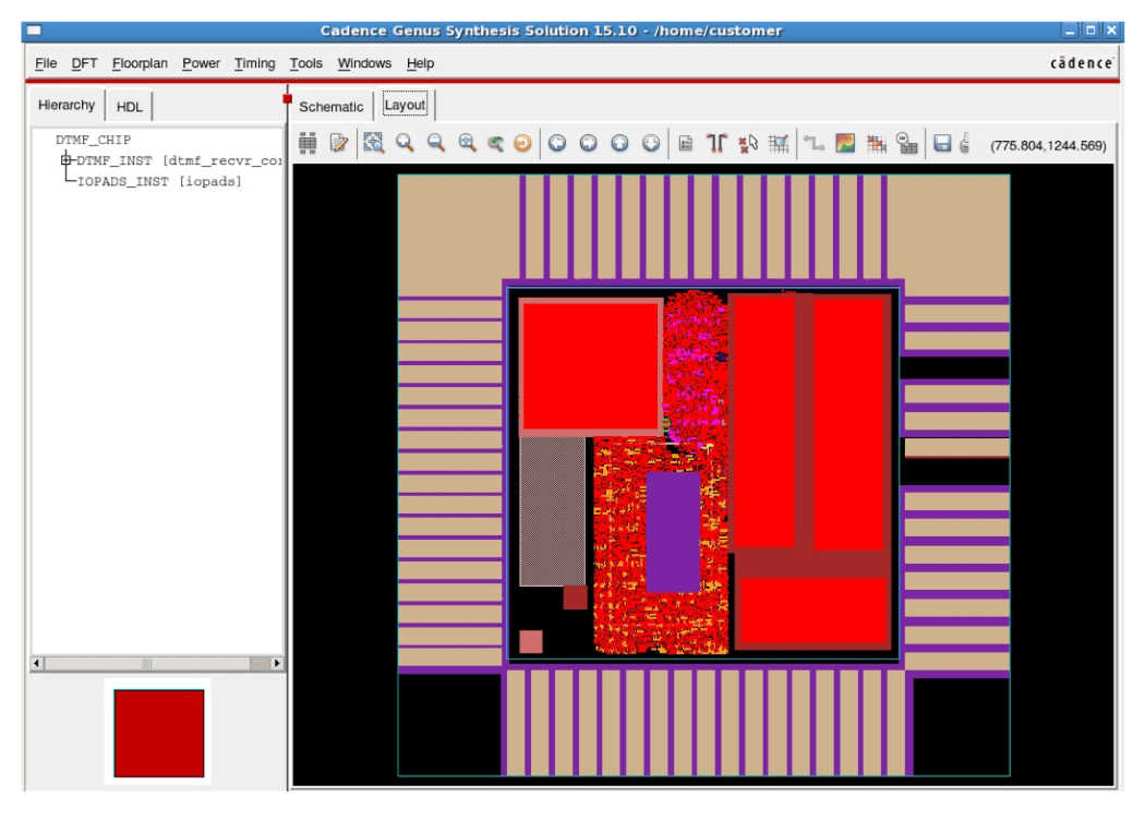 The Genus Synthesis Solution enables timing debug with physical interconnect knowledge built-in. Cross-probe to the physical viewer to see associated wirelengths, floorplan blockages, and estimated routing, and extract the chip-/blocklevel physical context for use in unit-level RTL design.