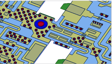 Microwave Office PCB supports the design of nonlinear circuits such as power amplifiers implemented with PCB and surface mount devices