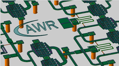 III-V MMIC design with layout