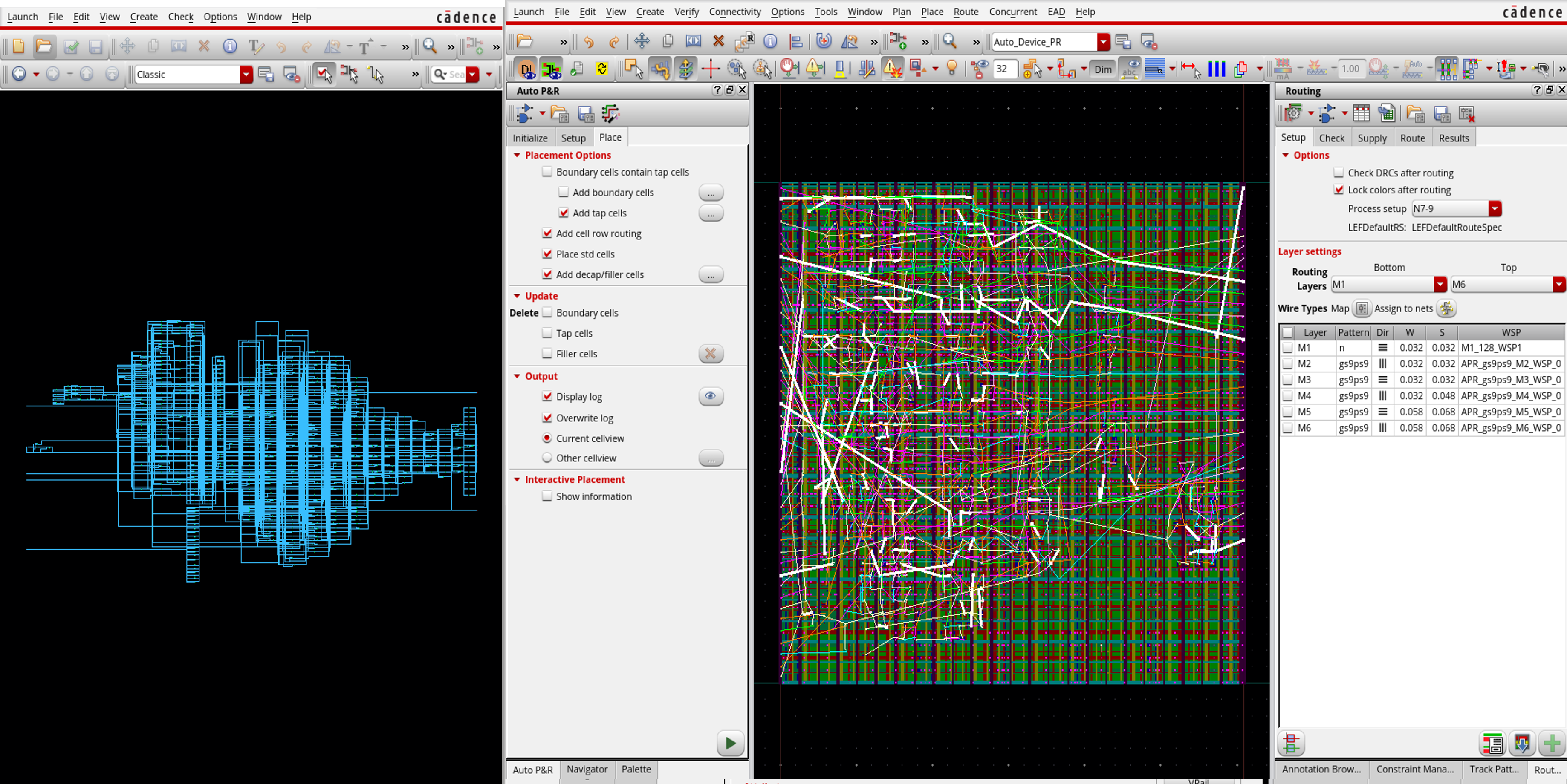 Integrated place and route engines from Innovus Implementation System