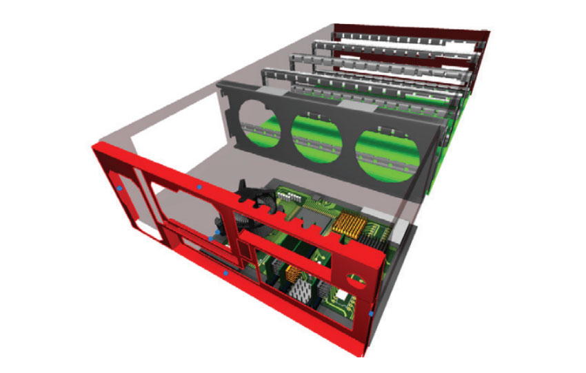 The Celsius EC Solver CAD editor enables users to move, resize, or delete existing features in the geometry