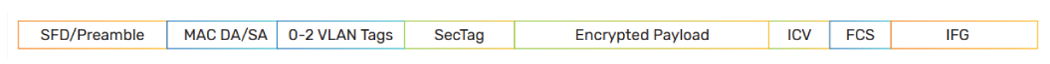 Ethernet frame format with embedded MACsec