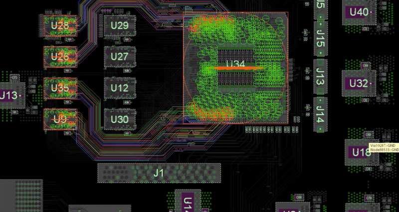 A closer look at some of the lanes of the DDR interface