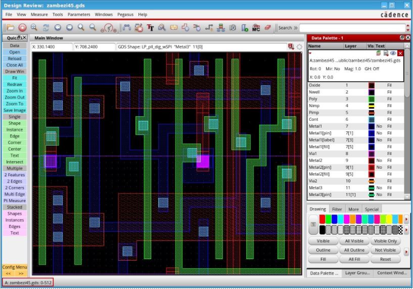 Image of Cadence QuickView Signoff Data Analysis system